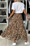 Leopard Print Maxi Skirt
