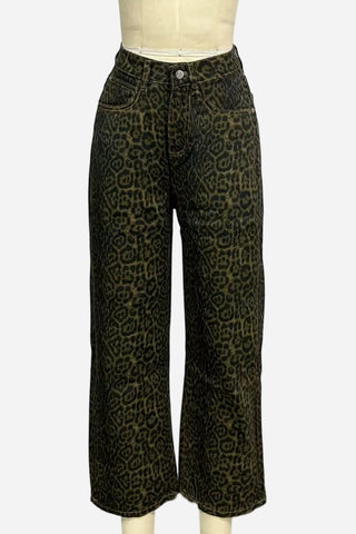 Relaxed Fit Printed Straight Jeans