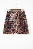 Leopard Tiered Mini Skirt
