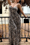 Leopard Print Maxi Dress