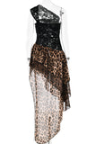 Asymmetric Layered Design Dress