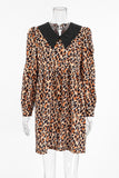 Leopard Print Casual Dress