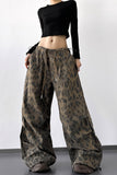 Animal Print Relaxed Casual Pants