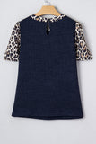 Animal Print Sleeve T-Shirt