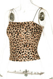 Sleek Leopard-Print Tank Top