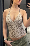 Halter V-Neck Cami Top