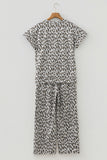 Animal Print Two-Piece Pants Set