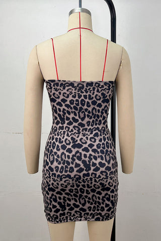 Strapless Patchwork Mini Dress