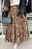 Leopard Print Maxi Skirt