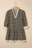 Leopard Print Casual Dress