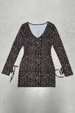 Leopard Print Casual Dress