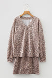 Leopard Print Skirt Set