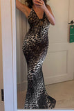 Halter Animal Print Dress