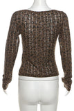 Stylish Cowl Neck Leopard Top