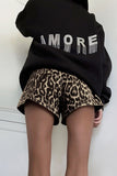 Leopard Print Casual Shorts