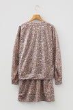 Leopard Print Skirt Set