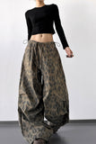 Animal Print Relaxed Casual Pants