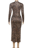 Animal Print Night Out Dress
