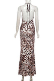 Elegant Halter Maxi Dress