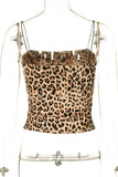 Sleek Leopard-Print Tank Top