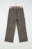 Leopard Print Straight Jeans