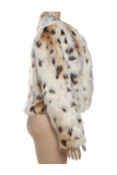 Animal Print Faux Fur Jacket