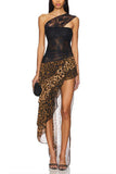 Asymmetric Layered Design Dress