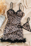 Leopard Print Slip Dress