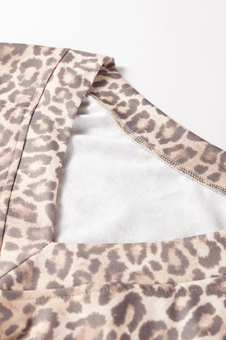 Leopard Print Skirt Set