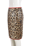 Leopard Print Midi Skirt