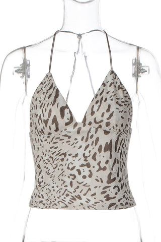Halter V-Neck Cami Top