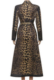 Animal Print Wrap Jacket