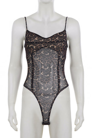 Stylish Animal Print Bodysuit
