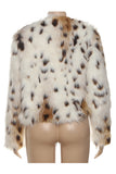 Animal Print Faux Fur Jacket