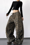 Animal Print Relaxed Casual Pants