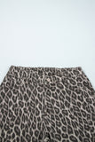 Leopard Print Straight Jeans