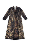 Animal Print Wrap Jacket