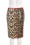 Leopard Print Midi Skirt