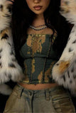 Animal Print Faux Fur Jacket