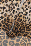 Chic Leopard Print Skirt Set