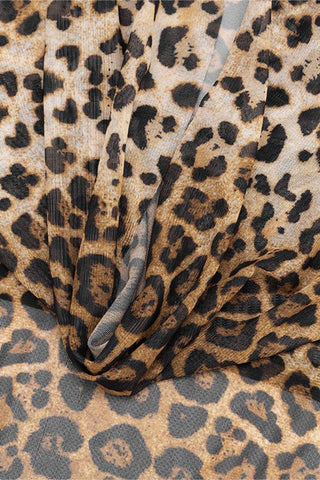 Chic Leopard Print Skirt Set