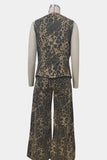 Stylish Leopard Print Pant Set