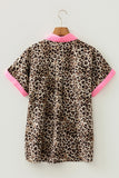 Patterned Button-Down Blouse