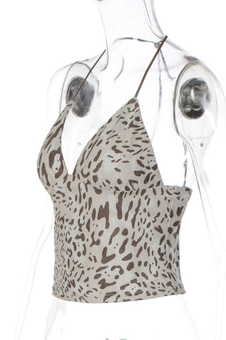 Halter V-Neck Cami Top