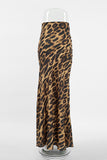 Chic Leopard Print Maxi Skirt