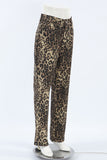 Animal Print Casual Pants