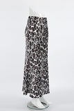 Leopard Print Skirt with Flowing Silhouette
