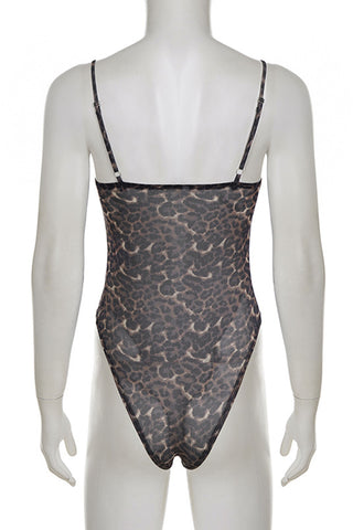 Stylish Animal Print Bodysuit