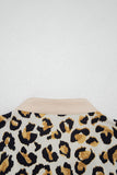 Leopard Print Button-Front Blouse
