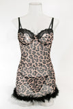 Leopard Print Slip Dress